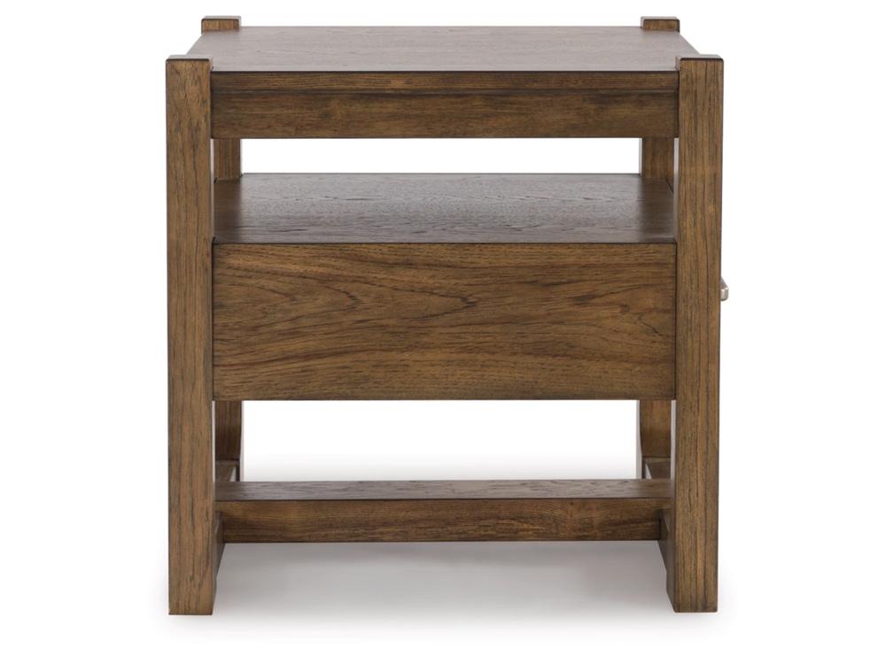 Signature Design by Ashley - Cabalynn Square End Table in Light Brown - T974-2 veiw 4