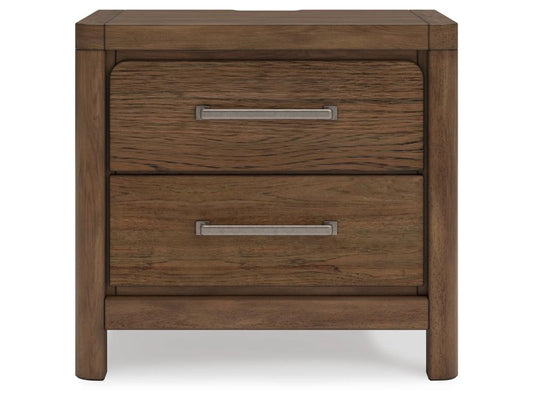 Signature Design by Ashley - Cabalynn Two Drawer Night Stand in Light Brown - B974-92 veiw 1