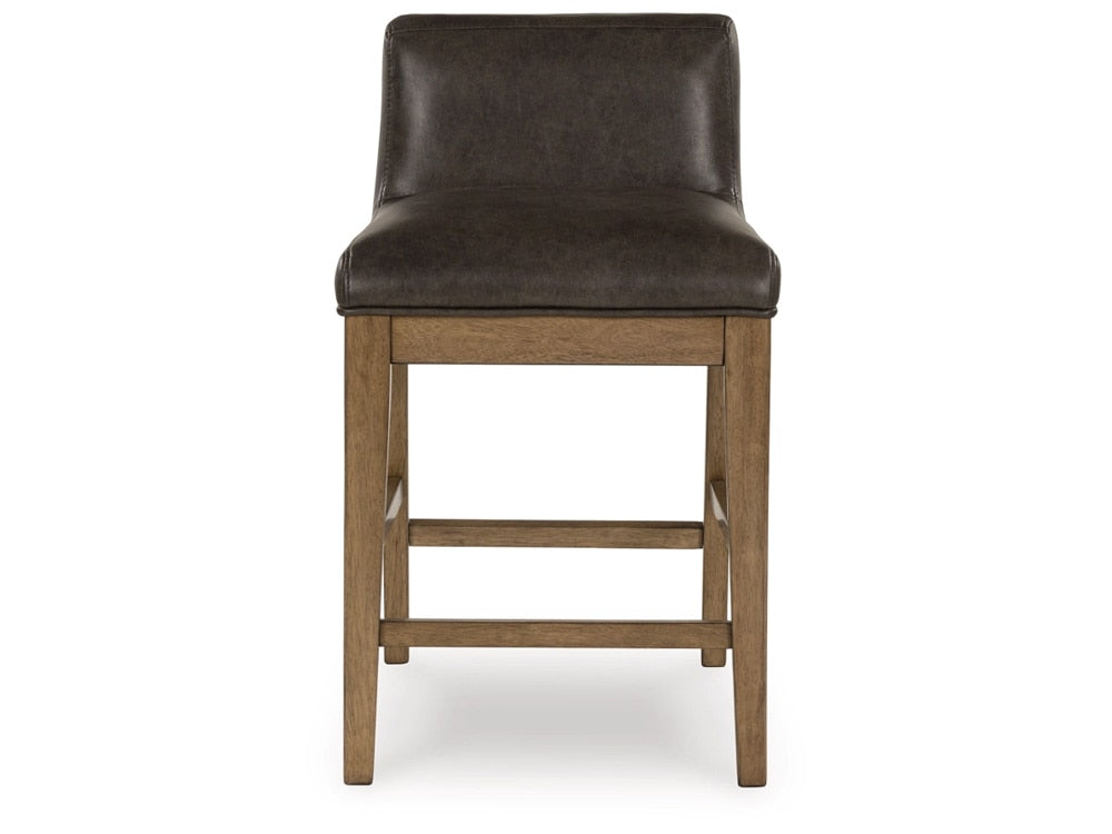 Signature Design by Ashley - Cabalynn Upholstered Barstool (Set of 2) in Light Brown - D974-124 veiw 1