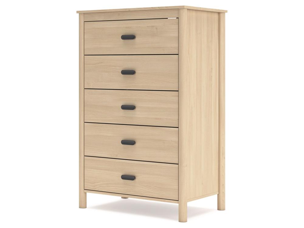 Signature Design by Ashley - Cabinella Five Drawer Chest in Natural - EB2444-245 veiw 3