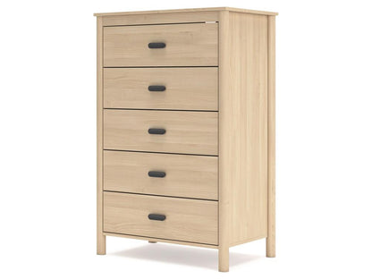 Signature Design by Ashley - Cabinella Five Drawer Chest in Natural - EB2444-245 veiw 3