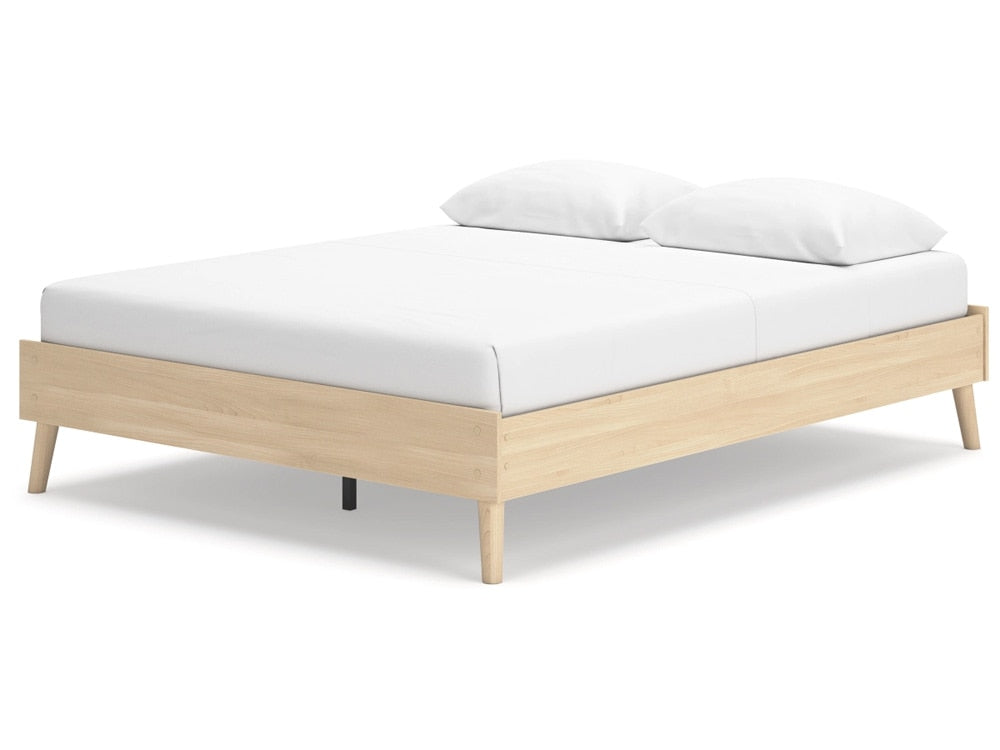 Signature Design by Ashley - Cabinella Queen Platform Bed in Natural - EB2444-113 veiw 3