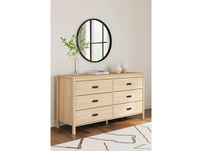 Signature Design by Ashley - Cabinella Six Drawer Dresser in Natural - EB2444-231 veiw 2