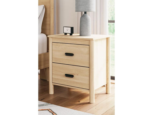 Signature Design by Ashley - Cabinella Two Drawer Night Stand in Natural - EB2444-292 veiw 2