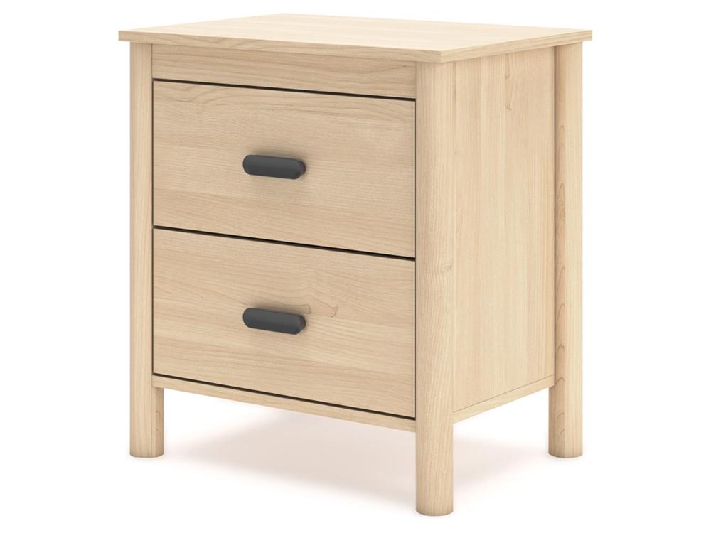 Signature Design by Ashley - Cabinella Two Drawer Night Stand in Natural - EB2444-292 veiw 3