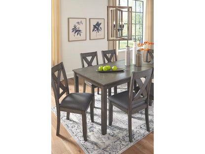 Signature Design by Ashley - Caibrook Rect Drm Table (Set of 7) in Gray - D388-425 veiw 4