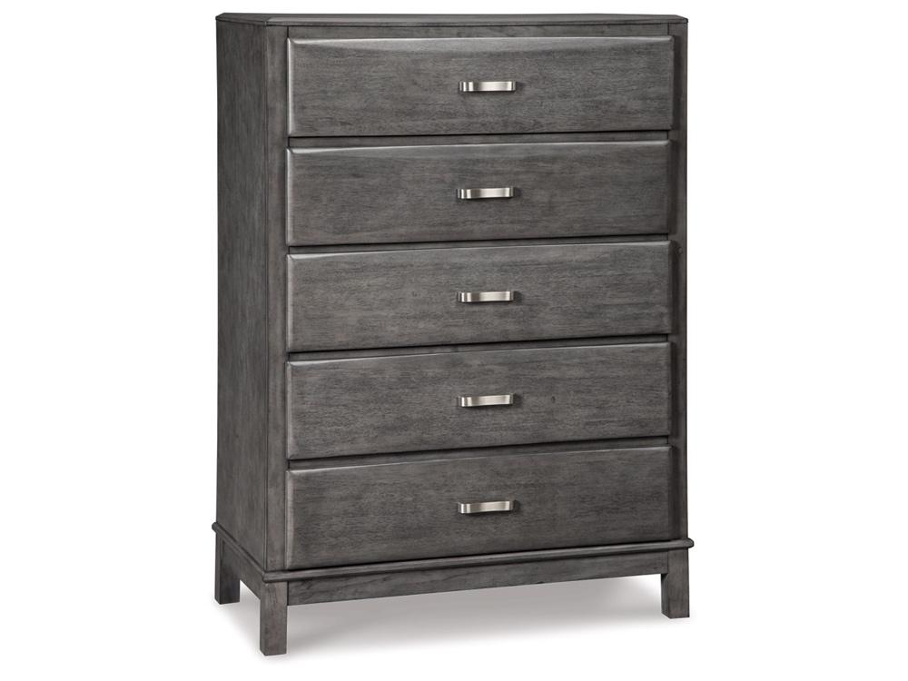 Signature Design by Ashley - Caitbrook Five Drawer Chest in Gray - B476-46 veiw 1
