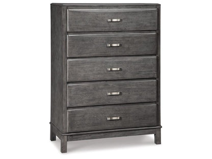 Signature Design by Ashley - Caitbrook Five Drawer Chest in Gray - B476-46 veiw 1