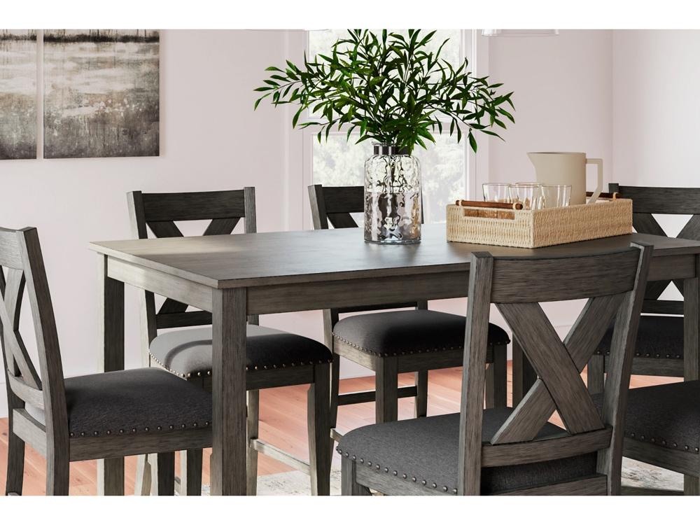 Signature Design by Ashley - Caitbrook Rect Drm Counter Table (Set of 7) in Gray - D388-423 veiw 4