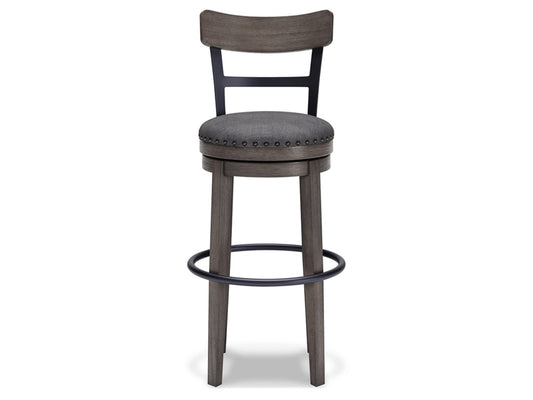 Signature Design by Ashley - Caitbrook Tall Uph Swivel Barstool in Gray - D388-230 veiw 1