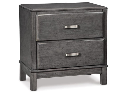 Signature Design by Ashley - Caitbrook Two Drawer Night Stand in Gray - B476-92 veiw 1