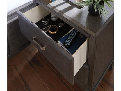 Signature Design by Ashley - Caitbrook Two Drawer Night Stand in Gray - B476-92 veiw 3