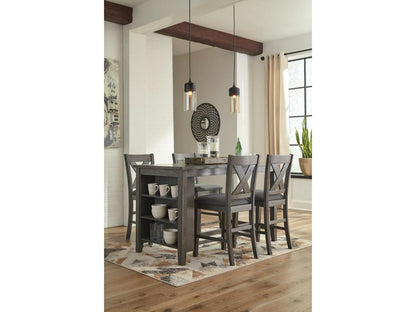 Signature Design by Ashley - Caitbrook Upholstered Barstool (Set Of 2) in Dark Gray - D388-124 veiw 4