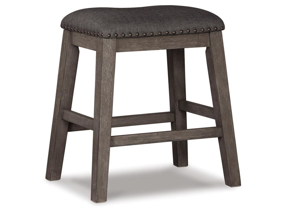 Signature Design by Ashley - Caitbrook Upholstered Stool (Set Of 2) in Dark Gray - D388-024 veiw 1