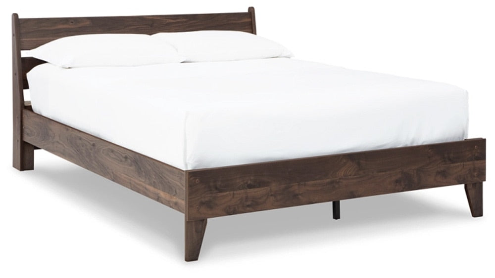 Signature Design by Ashley - Calverson Full Panel Platform Bed in Mocha veiw 1