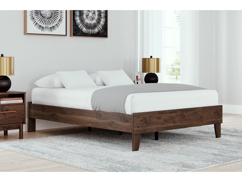Signature Design by Ashley - Calverson Full Platform Bed in Mocha - EB3660-112 veiw 2