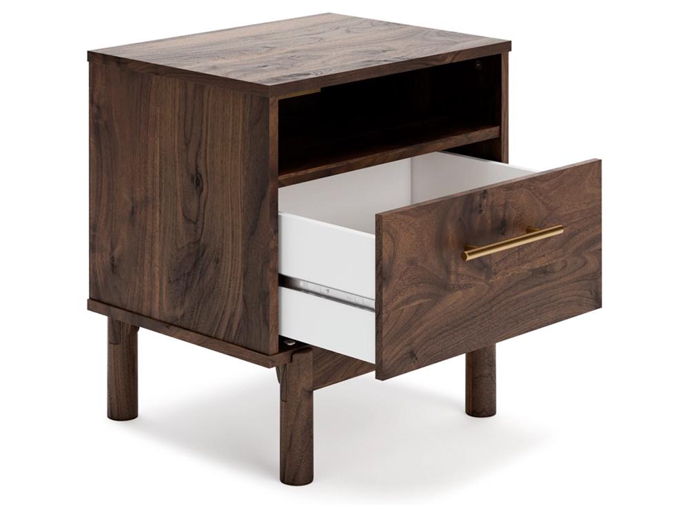 Signature Design by Ashley - Calverson One Drawer Night Stand in Mocha - EB3660-291 veiw 3
