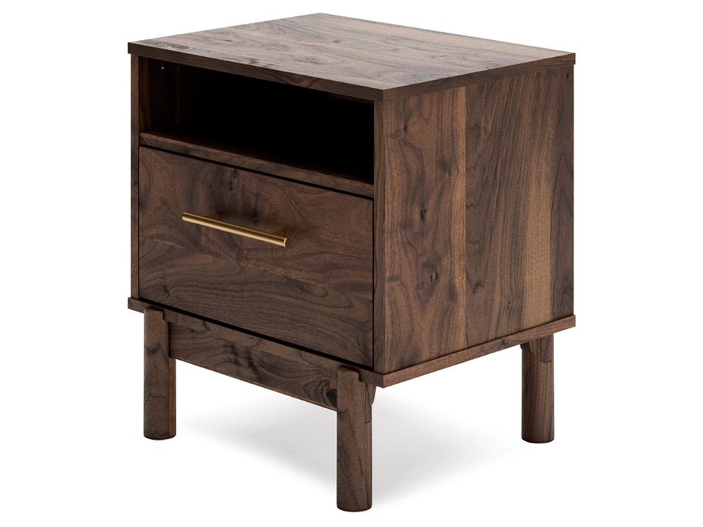 Signature Design by Ashley - Calverson One Drawer Night Stand in Mocha - EB3660-291 veiw 4