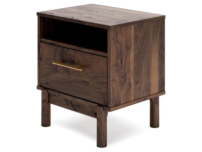 Signature Design by Ashley - Calverson One Drawer Night Stand in Mocha - EB3660-291 veiw 4