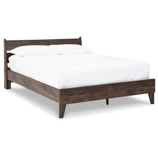 Signature Design by Ashley - Calverson Queen Panel Platform Bed in Mocha veiw 1