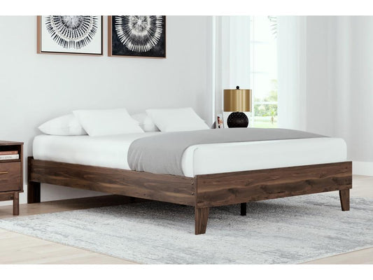 Signature Design by Ashley - Calverson Queen Platform Bed in Mocha - EB3660-113 veiw 2