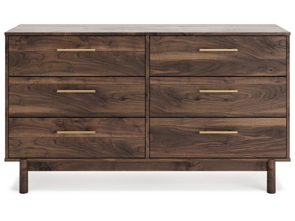 Signature Design by Ashley - Calverson Six Drawer Dresser in Mocha - EB3660-231 veiw 1