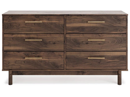 Signature Design by Ashley - Calverson Six Drawer Dresser in Mocha - EB3660-231 veiw 1