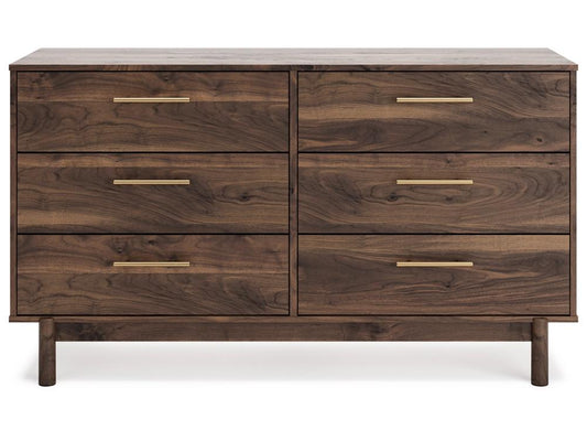 Signature Design by Ashley - Calverson Six Drawer Dresser in Mocha - EB3660-231 veiw 1