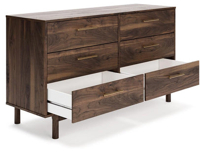 Signature Design by Ashley - Calverson Six Drawer Dresser in Mocha - EB3660-231 veiw 3