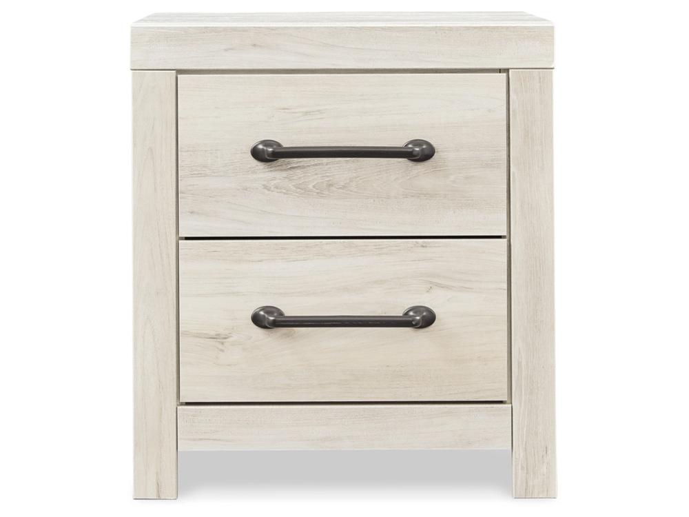 Signature Design by Ashley - Cambeck Two Drawer Night Stand in Whitewash - B192-92 veiw 1