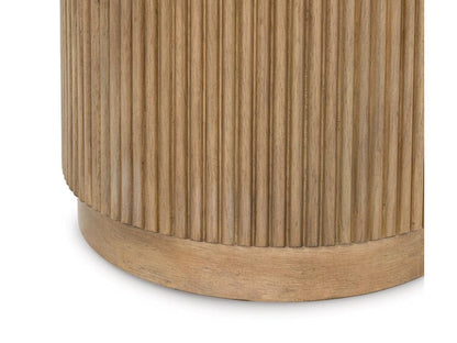 Signature Design by Ashley - Camdill Round Cocktail Table in Light Brown/White - T808-8 veiw 4