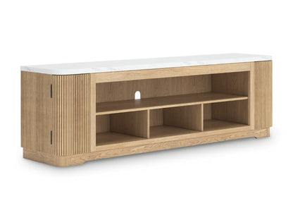 Signature Design by Ashley - Camdill Xl Tv Stand W/Fireplace Option in Light Brown - W808-68 view 1