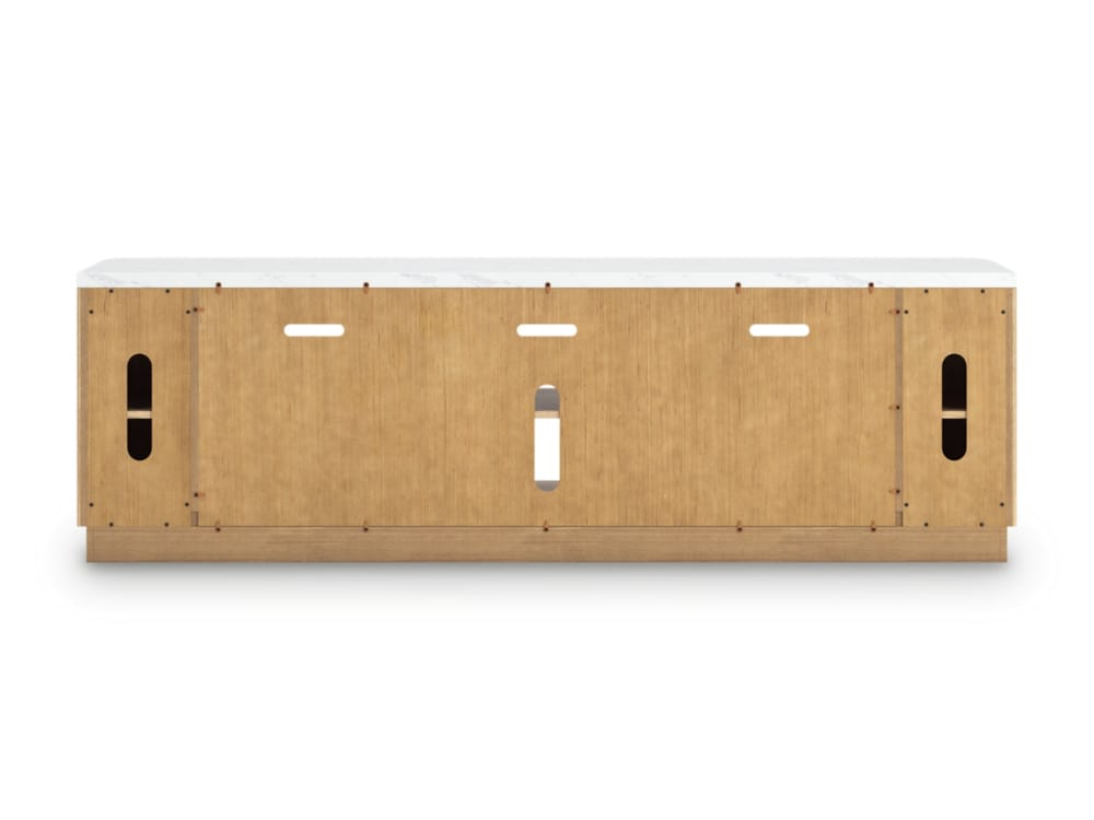 Signature Design by Ashley - Camdill Xl Tv Stand W/Fireplace Option in Light Brown - W808-68 view 3