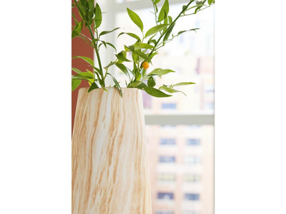 Signature Design by Ashley - Cammen Vase in Tan/White - A2000647 veiw 3