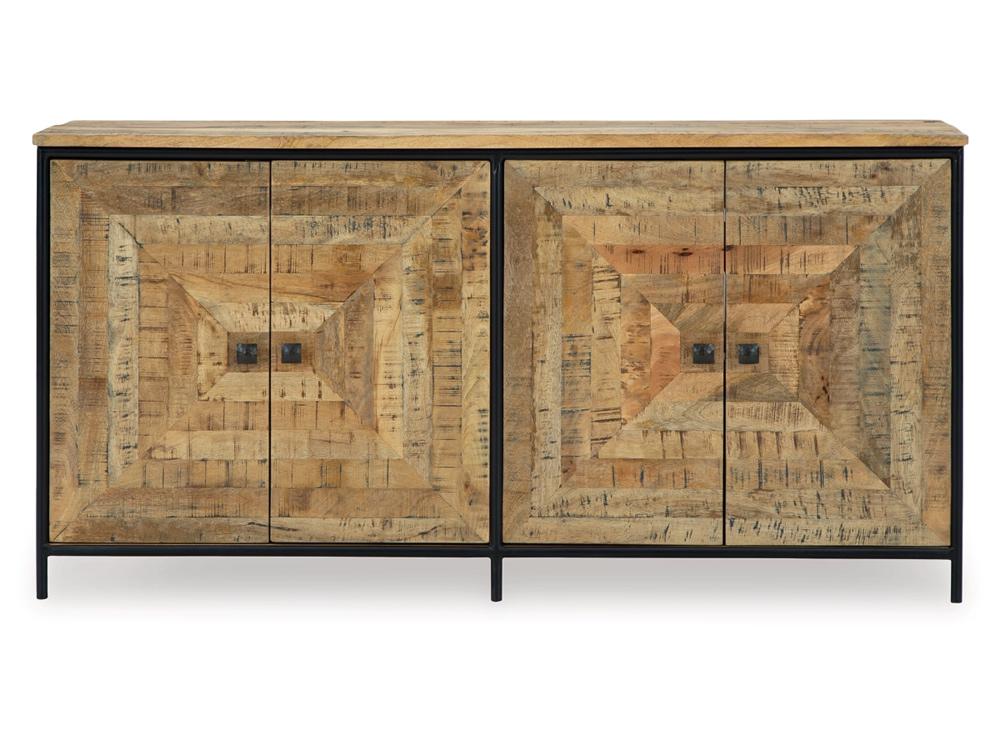 Signature Design by Ashley - Camney Accent Cabinet in Brown/Black - A4000581 veiw 1