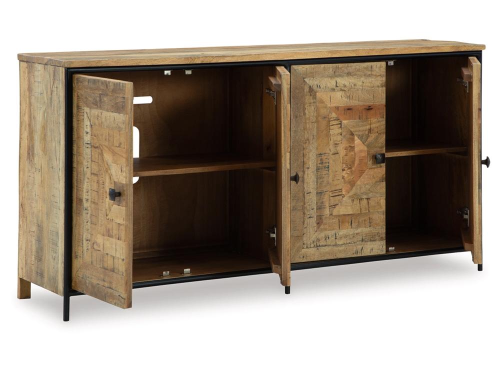 Signature Design by Ashley - Camney Accent Cabinet in Brown/Black - A4000581 veiw 3