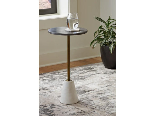 Signature Design by Ashley - Caramont Accent Table in Black/White/Gold Fnsh - A4000540 veiw 2