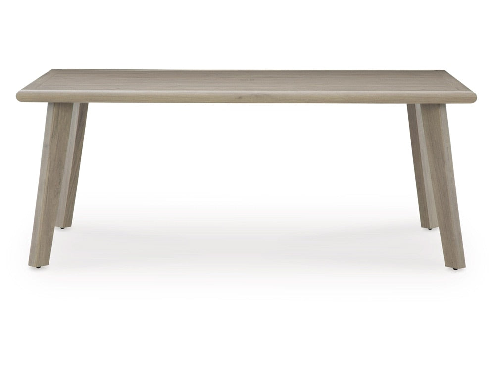 Signature Design by Ashley - Carisbo Outdoor Rect Dining Table W/Umb Opt in Beige - P690-625 veiw 1
