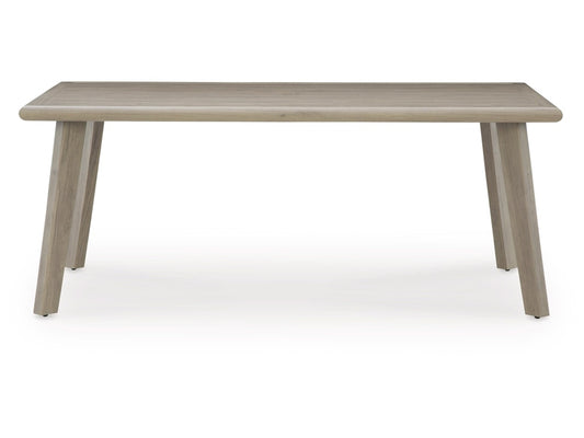 Signature Design by Ashley - Carisbo Outdoor Rect Dining Table W/Umb Opt in Beige - P690-625 veiw 1