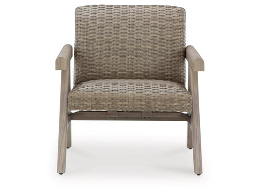 Signature Design by Ashley - Carisbo Outdoor Rocking Lounge Chair in Beige - P690-821 veiw 1