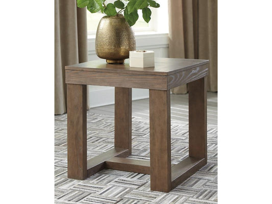 Signature Design by Ashley - Cariton Square End Table in Gray - T471-2 veiw 2