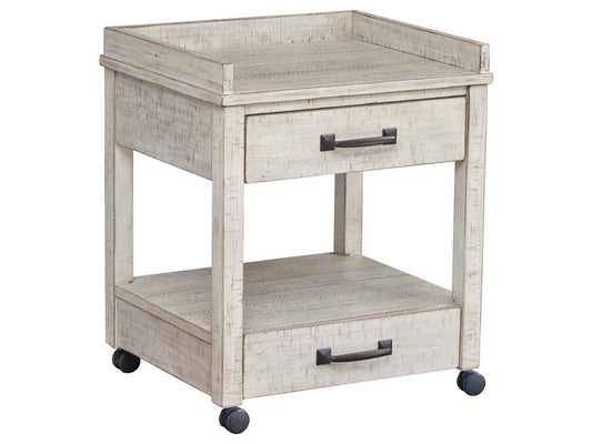 Signature Design by Ashley - Carynhurst Printer Stand in Whitewash - H755-11 veiw 1