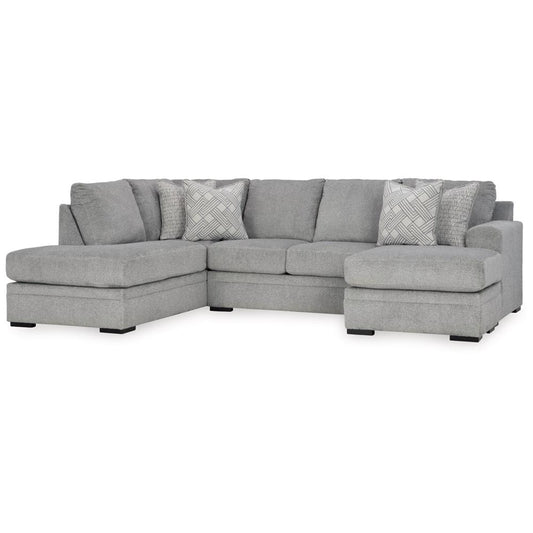 Signature Design by Ashley - Casselbury Fabric 2 Piece Sectional With Chaise in Cement veiw 1