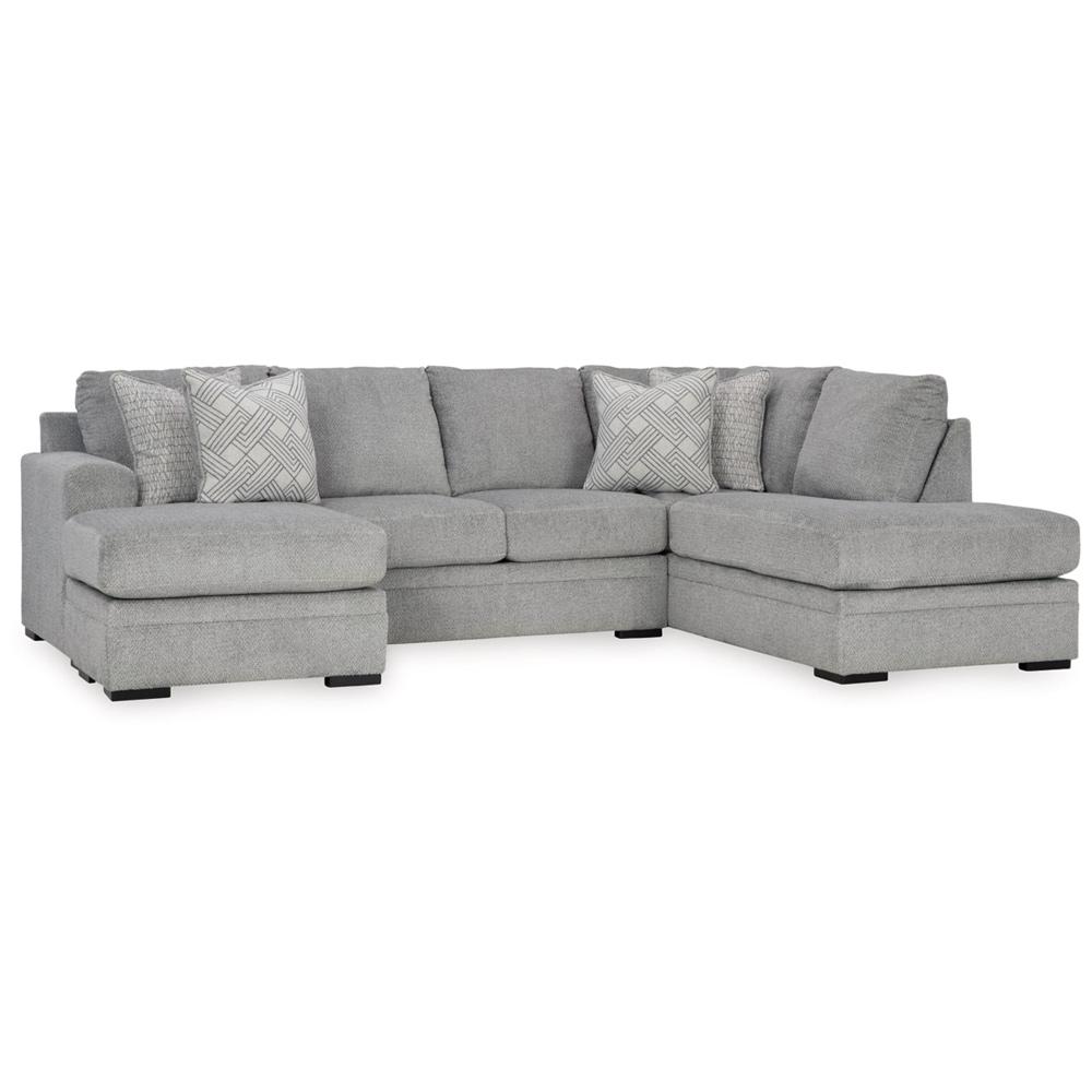 Signature Design by Ashley - Casselbury Fabric 2 Piece Sectional With Left Arm Chaise in Cement veiw 1