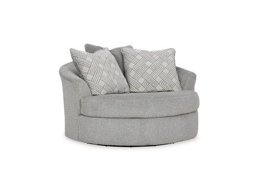 Signature Design by Ashley - Casselbury Oversized Swivel Accent Chair in Cement - 5290621 veiw 1