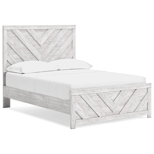 Signature Design by Ashley - Cayboni Full Panel Bed in Whitewash veiw 1