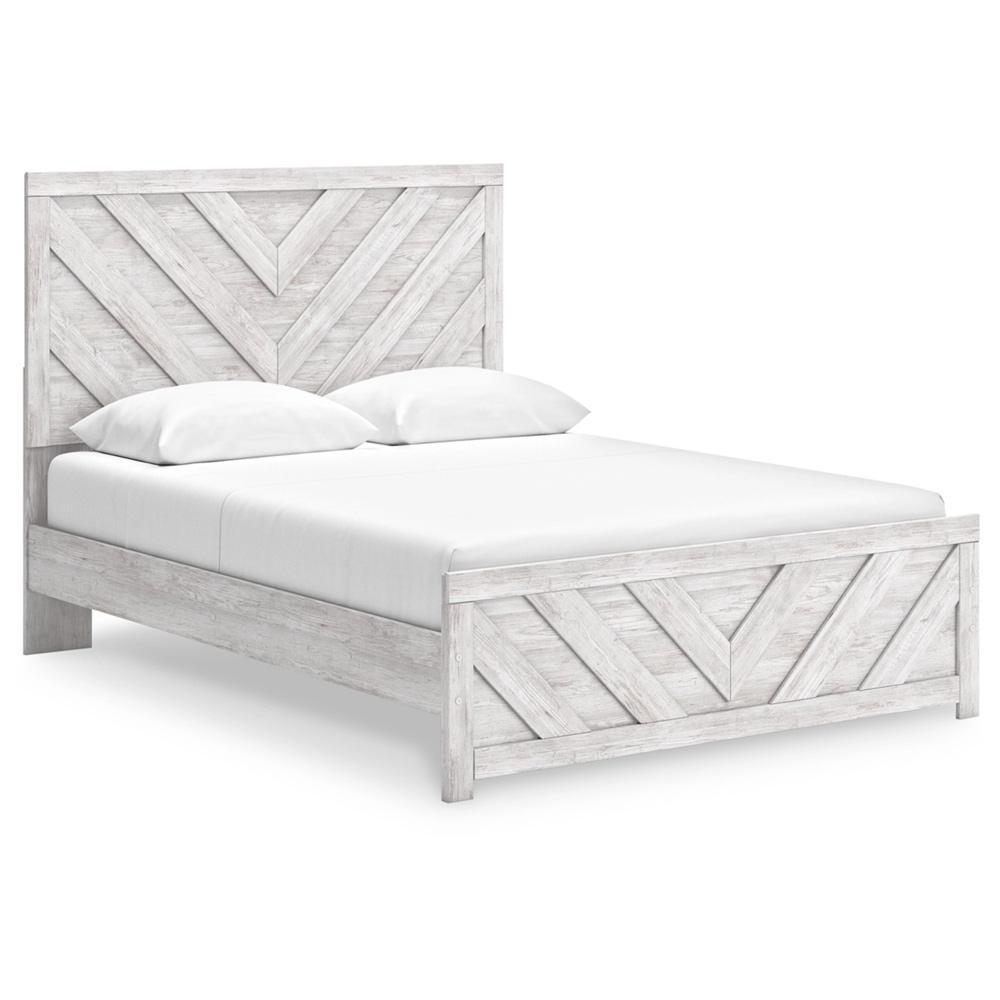 Signature Design by Ashley - Cayboni Queen Panel Bed in Whitewash veiw 1