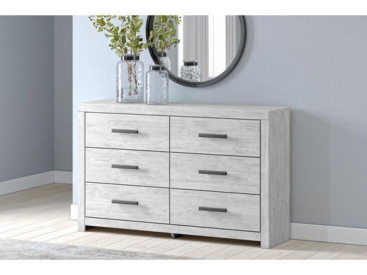 Signature Design by Ashley - Cayboni Six Drawer Dresser in Whitewash - B3788-31 veiw 2