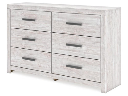 Signature Design by Ashley - Cayboni Six Drawer Dresser in Whitewash - B3788-31 veiw 3