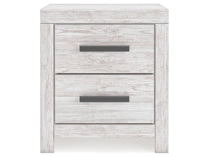 Signature Design by Ashley - Cayboni Two Drawer Night Stand in Whitewash - B3788-92 veiw 1